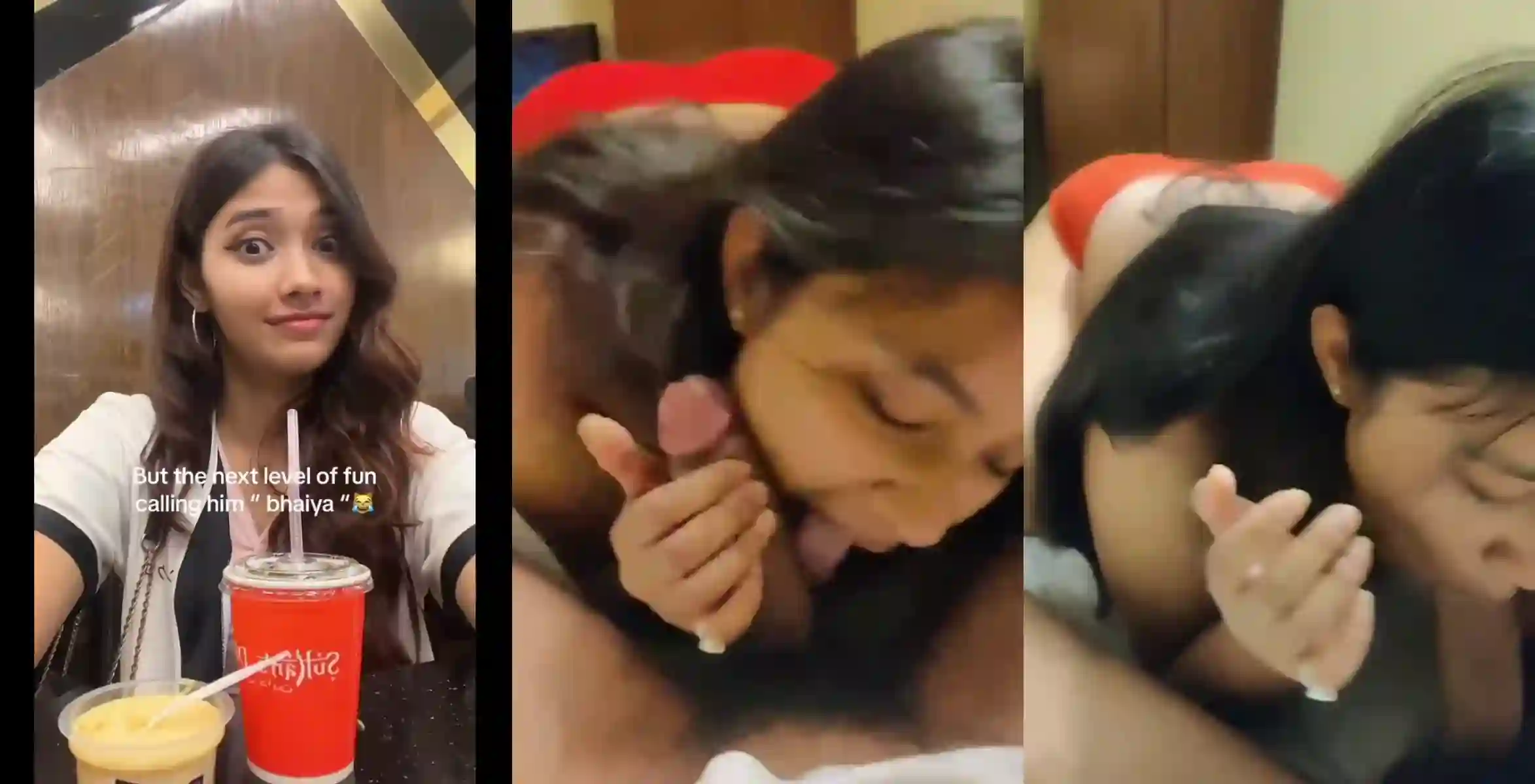 Cute Inst Influencer Viral Video Ass Grabbed Giving Blowjob