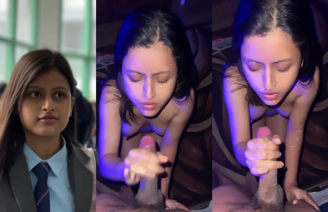 Sexy Bengali Collage Girl ne Lode ka Paani Muh Par Giraya