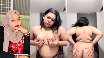 Chubby Hijabi Bhabhi Showing Big Ass For Lover