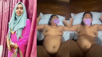 Hijabi Chubbe Biwi ki Painfull Chudai