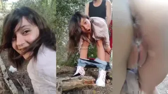 Lover ne Cute GF ko Pela Jungle me Mungle